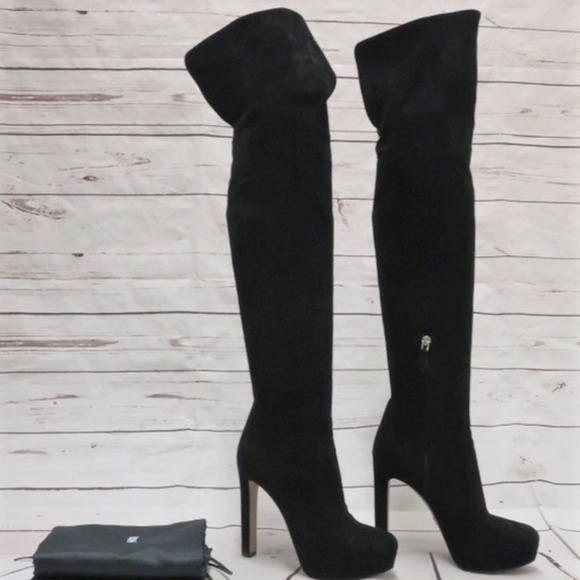 Prada Shoes - Prada Over the Knee Platform Boots